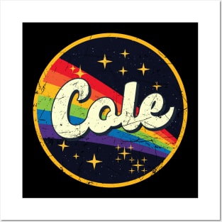 Cole // Rainbow In Space Vintage Grunge-Style Posters and Art